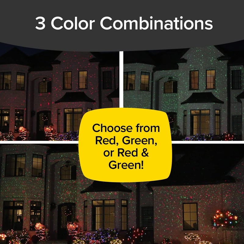 Star Shower AS-SEEN-ON-TV with 9 Enhanced Modes for Spectacular Outdoor Holiday Laser Lighting with Thousands of Lights Covering 3200 Square feet, Pack of 2 - Image 3